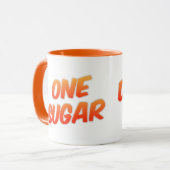 Vaters Tea One Sugar Orange Zwei-Tonen-Kaffee-Tass Tasse (Vorderseite Links)