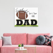 Vaters Team gepackte Canvas Leinwanddruck (Insitu (Wohnzimmer))