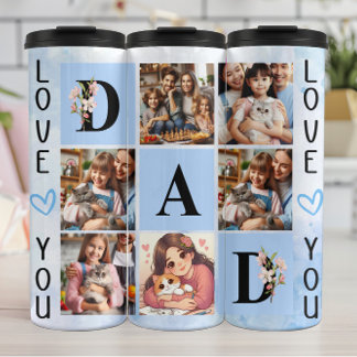 Vaters Tumbler: Familie, Liebe, Erinnerungen Thermosbecher