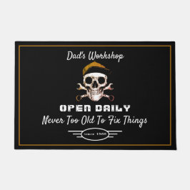 Vaters Werkstatt jeden Namen stolz auf die Behebun Fußmatte