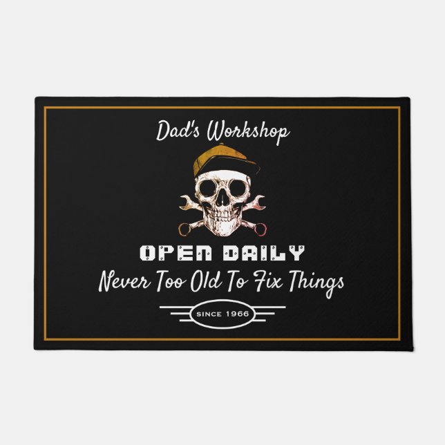 Vaters Werkstatt jeden Namen stolz auf die Behebun Fußmatte (Vorderseite)