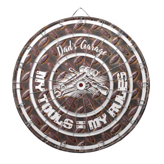 Vaters Werkstatt Meine Tools Meine Regeln Dartscheibe (vorne)