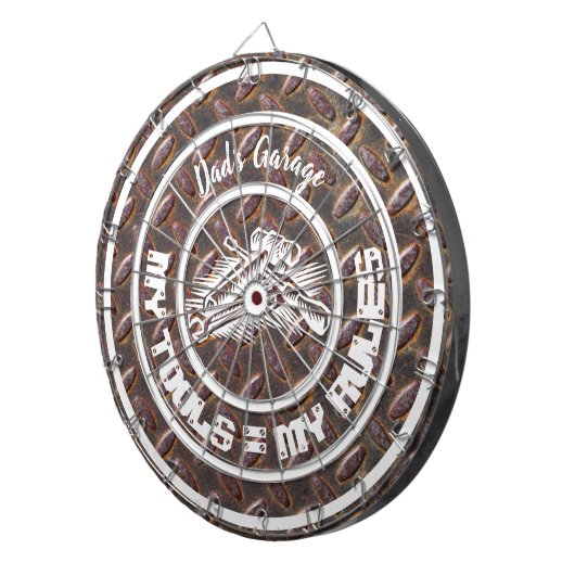 Vaters Werkstatt Meine Tools Meine Regeln Dartscheibe (Vorderseite rechts)