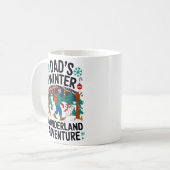 Vater's Winter Wonderland Adventure Design Kaffeetasse (Vorderseite Links)