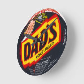 Vaters Wurzelbierhalle Runde Wanduhr (Winkel)