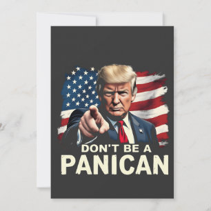 Vaters Zuhause Sei kein Panican Trump USA Einladung