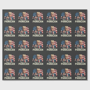 Vaters Zuhause Sei kein Panican Trump USA Geschenkpapier