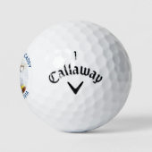Vaters zukünftige Kaddy personalisieren Foto Moder Golfball (Logo)