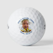Vaters zukünftige Kaddy personalisieren Foto Moder Golfball (Vorderseite)