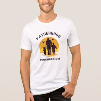 Vaterschaft angetrieben von Liebe T-Shirt Tri-Blend Shirt