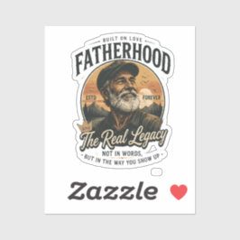 Vaterschaft Die wahre Erbschaft Vintage Vatertag  Aufkleber