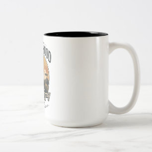 Vaterschaft Die wahre Erbschaft Vintage Vatertag  Zweifarbige Tasse