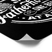 Vaterschaft ein Bier an einem sonnigen Vatertag Poster (Ecke)