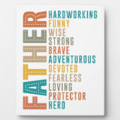 Vaterschaft eine Hommage an die Stärke jedes Vater Fotoplatte (Vorderseite)