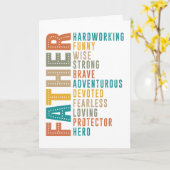 Vaterschaft eine Hommage an die Stärke jedes Vater Karte (Gelbe Blume)