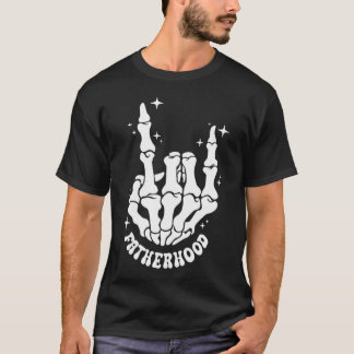 Vaterschaft Einige Tage Rocke ich Skelett Vorderse T-Shirt