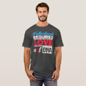 Vaterschaft erfordert Liebe nicht DNA Stepdad T-Shirt (Vorne ganz)