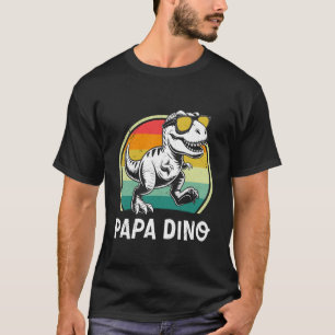 Vaterschaft PAPA DINO VATER Retro Lustiger Zukünft T-Shirt
