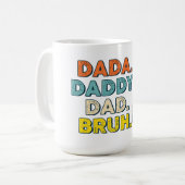 Vaterschaft: Von DADA bis BRUH Kaffeetasse (Vorderseite Links)