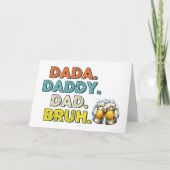 Vaterschaft: Von DADA bis BRUH Karte (Vorderseite)