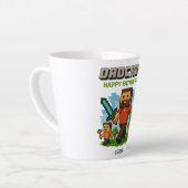Vaterschaftsmodus aktiviert - Glücklicher Vatertag Milchtasse (Linke Ecke)
