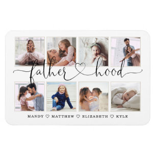Vaterschaftsschrift Geschenk für Väter Foto Coll Magnet