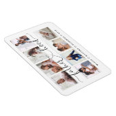 Vaterschaftsschrift | Geschenk für Väter Foto Coll Magnet (Rechte Seite)