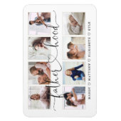 Vaterschaftsschrift | Geschenk für Väter Foto Coll Magnet (Vertikal)