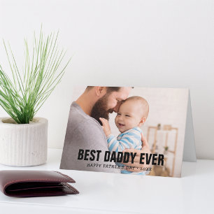 Vaterschaftstag-Beste-Papa-aller-Zeiten-Fotogruß Karte