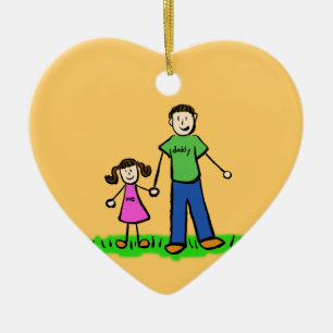 Vaterschmuck und Töchterfamilien Keramik Ornament