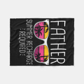 Vatersommerumladung erforderlich Funny Vintag Sung Fleecedecke (Vorderseite (Horizontal))