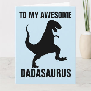 VATERSTAG WITZIGER DINOSAURIER GROSSE KARTE