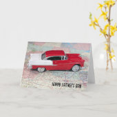 Vatertag 1955 Chevy Car Map Karte (Gelbe Blume)