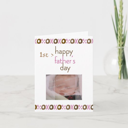 Vatertag 1. Fotokarte Karte (Vorderseite)