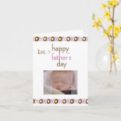 Vatertag 1. Fotokarte Karte (Gelbe Blume)