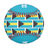 Vatertag #1 NUMBER 1 VATER Bahamas FLAG Baseball (Rückseite)