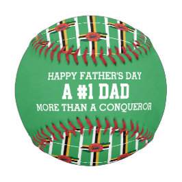 Vatertag #1 NUMMER 1 VATER Dominica FLAG Baseball