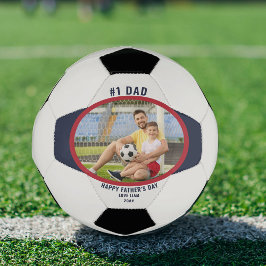 Vatertag #1 Vater Foto Personalisiert Fußball