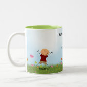 Vatertag 2 Jungen 1 Tasse für Mädchen (Links)