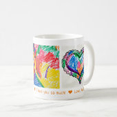 Vatertag 3 Foto Custom Kid's Art Kaffeetasse (VorderseiteRechts)