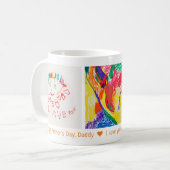 Vatertag 3 Foto Custom Kid's Art Kaffeetasse (Vorderseite Links)