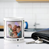 Vatertag 3 Foto Personalisiert Jumbo-Tasse