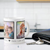 Vatertag 3 Foto Personalisiert Jumbo-Tasse