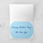 Vatertag 3 Foto Personalisiert Moderner Papa Karte (Innenseite)