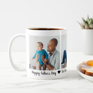 Vatertag 3 Foto Personalisierte Kaffee-Tasse Kaffeetasse