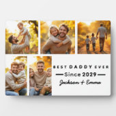 Vatertag 5 FotoCollage Niedlich Bester Papa je Fotoplatte (Vorderseite)