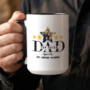 Vatertag 5 Sterne Papa Bewertung Top bewertetes Pa Tasse