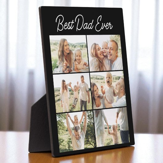 Vatertag 6 Foto-Collage Bester Vater überhaupt Fotoplatte