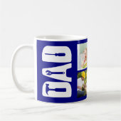 Vatertag 6 Foto Keepake Handyman Vater Blau Kaffeetasse (Links)