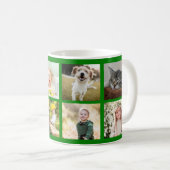 Vatertag 6 Foto Keepake Handyman Vater Grün Kaffeetasse (VorderseiteRechts)